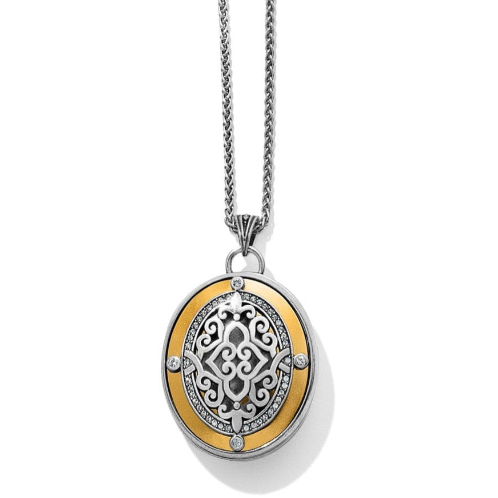 NWOTS $118 Sold-Out! Brighton "Intrigue Converible Locket" Two-Tone & Stunning!